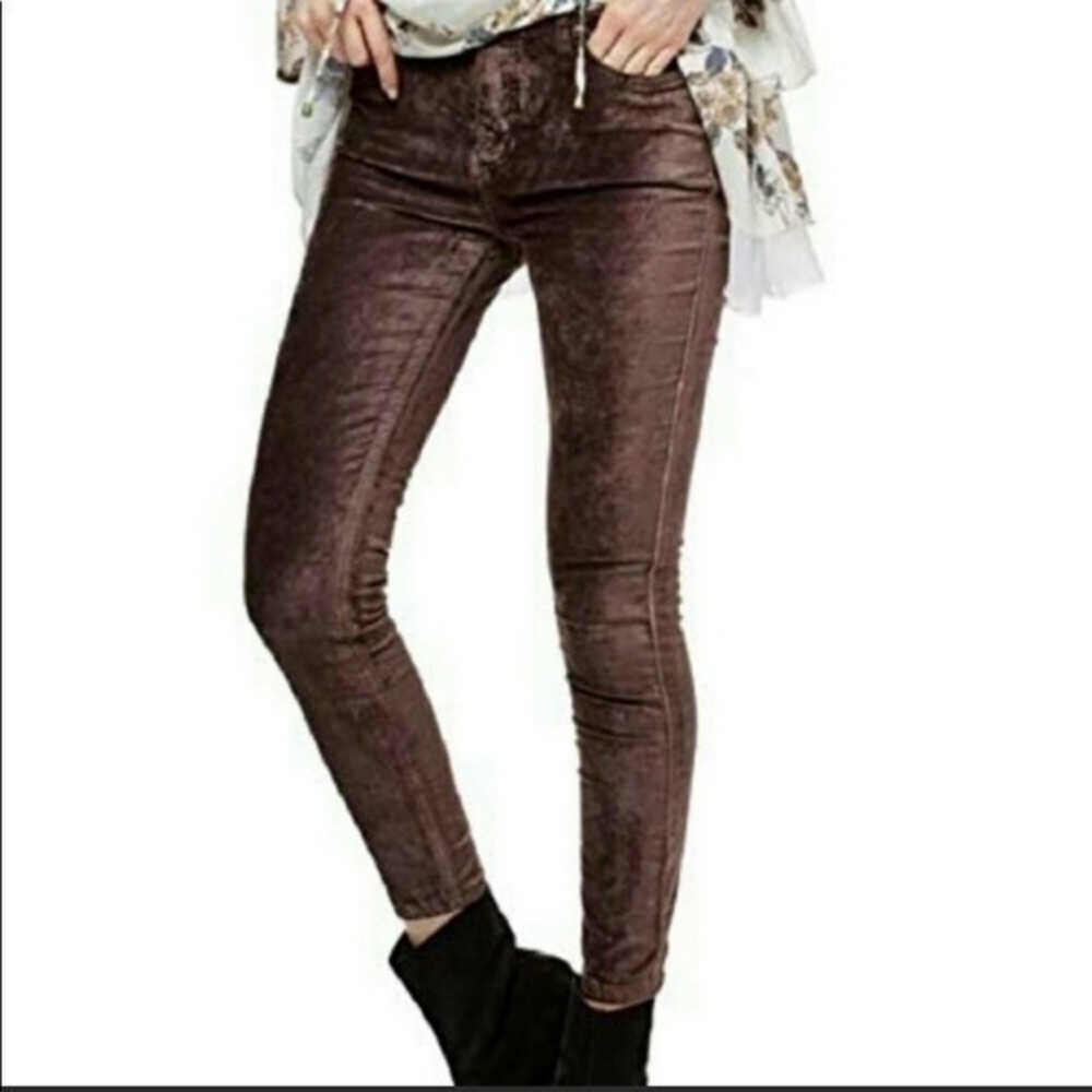 Free People‎ Velour Stretch Jean Size 26
